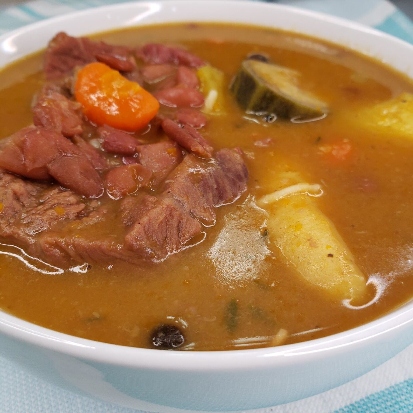 Red peas beef soup