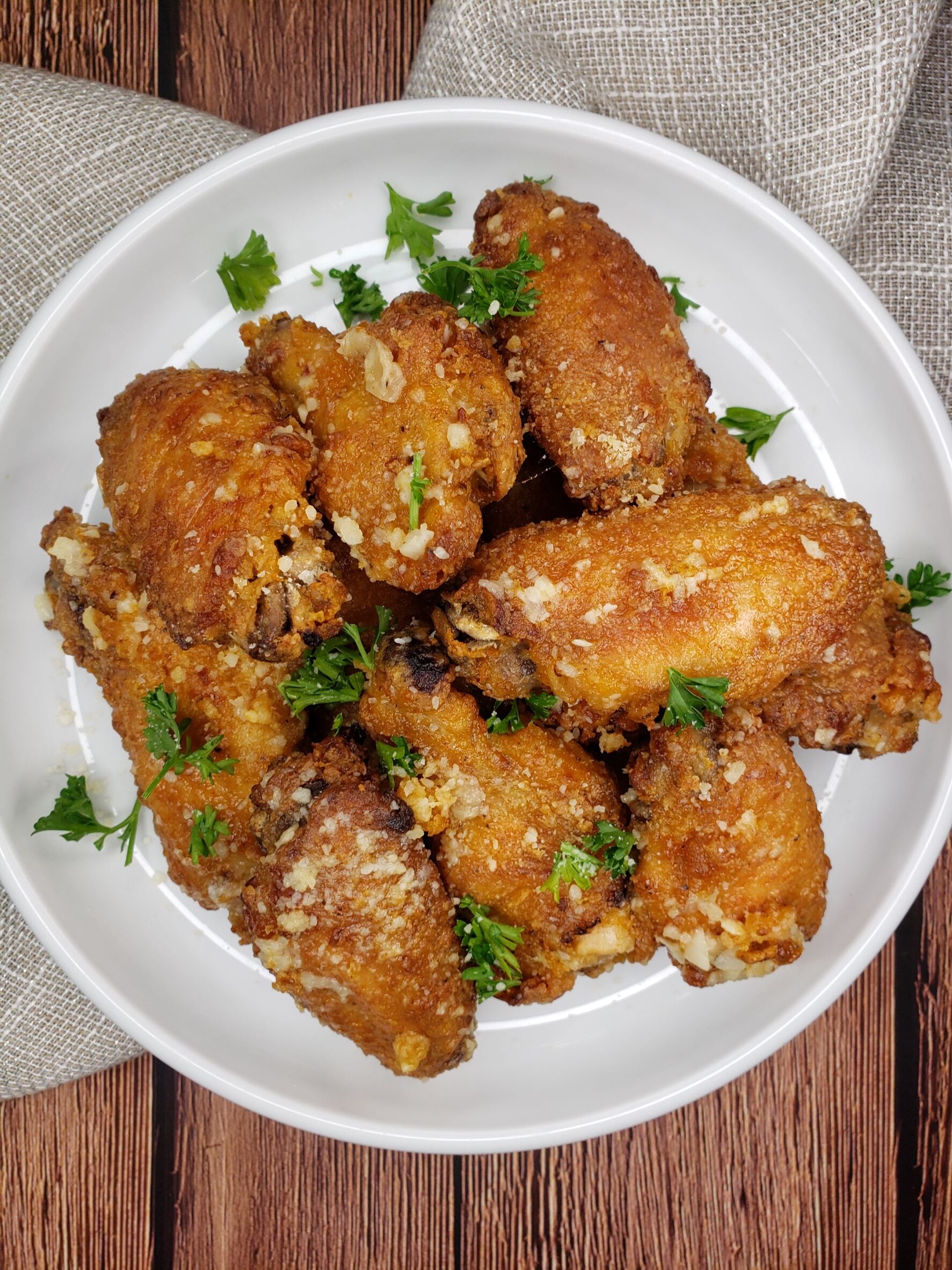 Garlic Parm Airfried Wings
